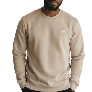 Adidas Sweatshirt Crew Neck XL Activewear Wonder Beigh New